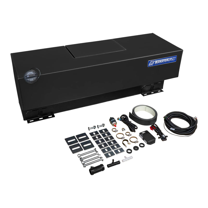 Transfer Flow 40 Gallon Under Tonneau Cover Auxiliary Tank with components