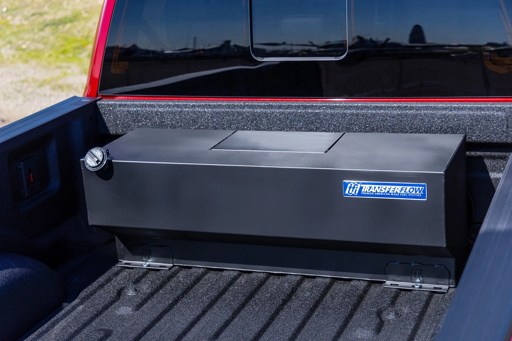 Fuel Under Rack Transfer Flow Low Profile Under Tonneau Auxiliary Fuel Tank — Tank Retailer