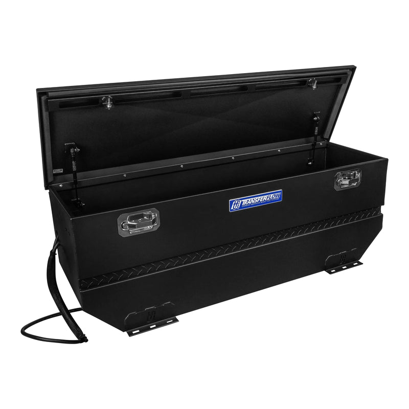 Transfer Flow 40 Gallon Auxiliary Tank Toolbox Combo open lid