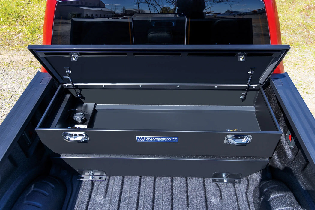 Fuel Shutterbox Transfer Flow Auxiliary Fuel Tank Tool Box Combo — Tank Retailer