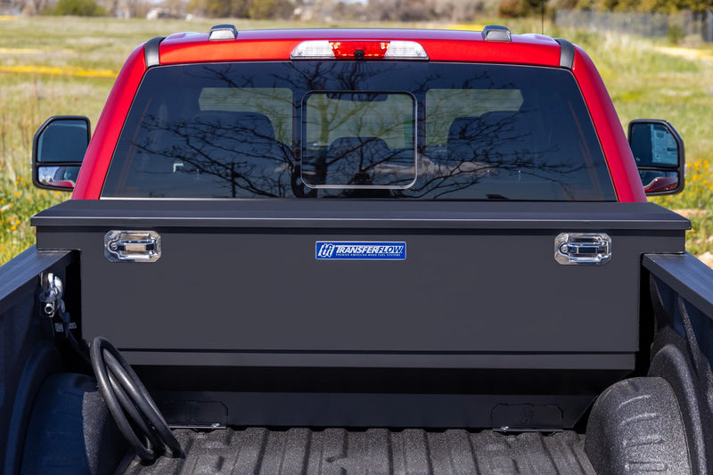 Transfer Flow 70 Gallon Transfer Tank Toolbox Combo in truck bed