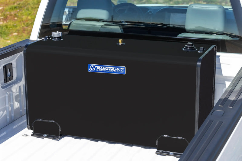 Transfer Flow 80 Gallon Diesel Refueling Transfer Tank in truck bed from the side