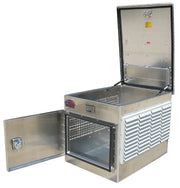 ATB aluminum Generator Storage Box Top Open with opened lid