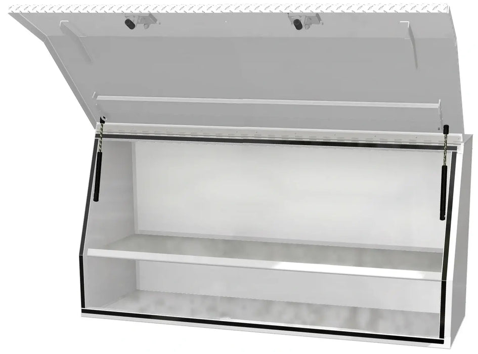 ATB Top Side Mount Compartment Utility Box white opened