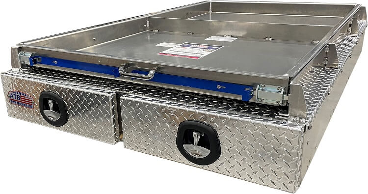 ATB Truck Bed Slide Out Double Drawer Storage Box with tray