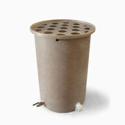 Tijeras Aqua Fria Rain Barrel with polka dot holes