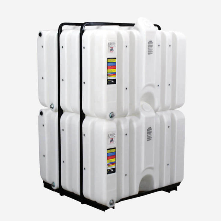 Stackable Poly Tanks Rhino Stackable Polyethylene Caged Tote Tank — Tank Retailer