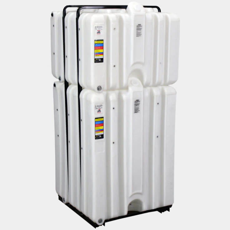 Stackable Poly Tanks Rhino Stackable Polyethylene Caged Tote Tank — Tank Retailer