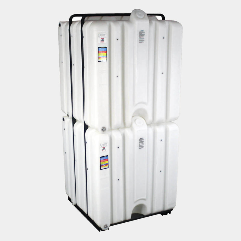 Rhino stackable poly cage tank 180/180 gallon