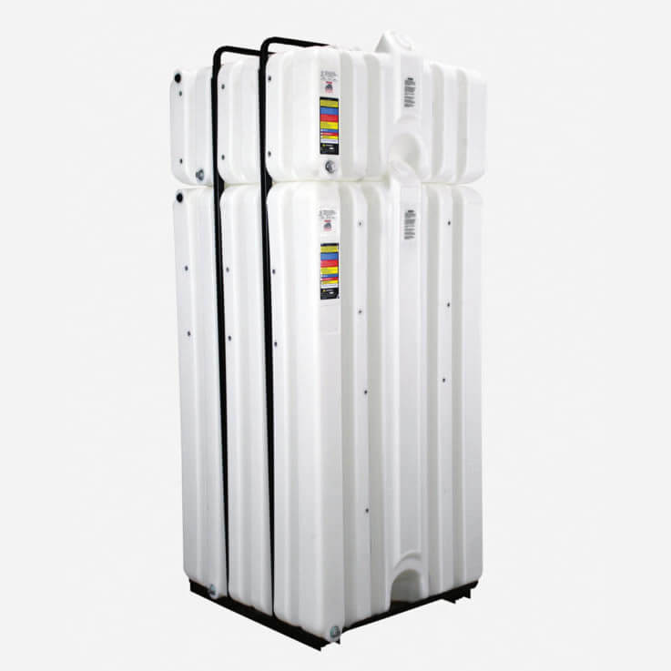 Stackable Poly Tanks Rhino Stackable Polyethylene Caged Tote Tank — Tank Retailer