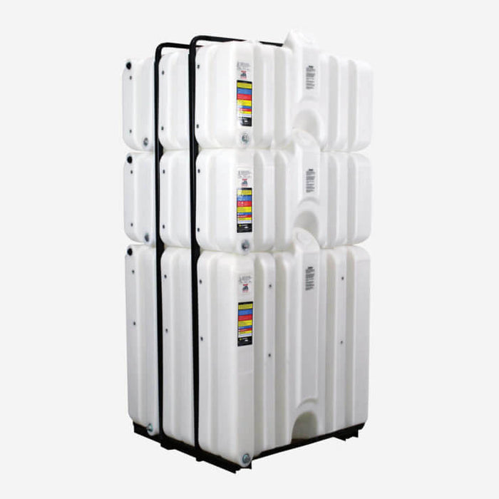 Stackable Poly Tanks Rhino Stackable Polyethylene Caged Tote Tank — Tank Retailer