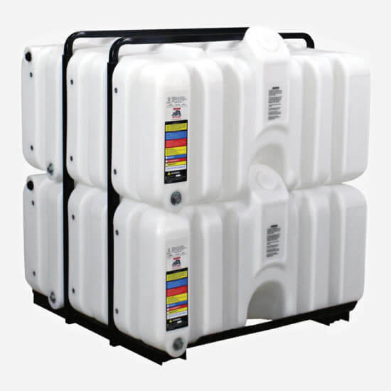 Stackable Poly Tanks Rhino Stackable Polyethylene Caged Tote Tank — Tank Retailer