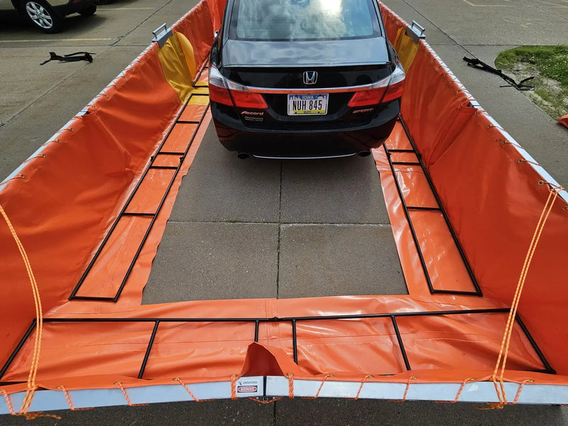 Fol Da Tank EV Tank from behind with opened wall