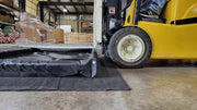Fol-Da-Tank FOL-DA-DAM Portable Type GF Foam Walls Containment Basins beside the forklift truck