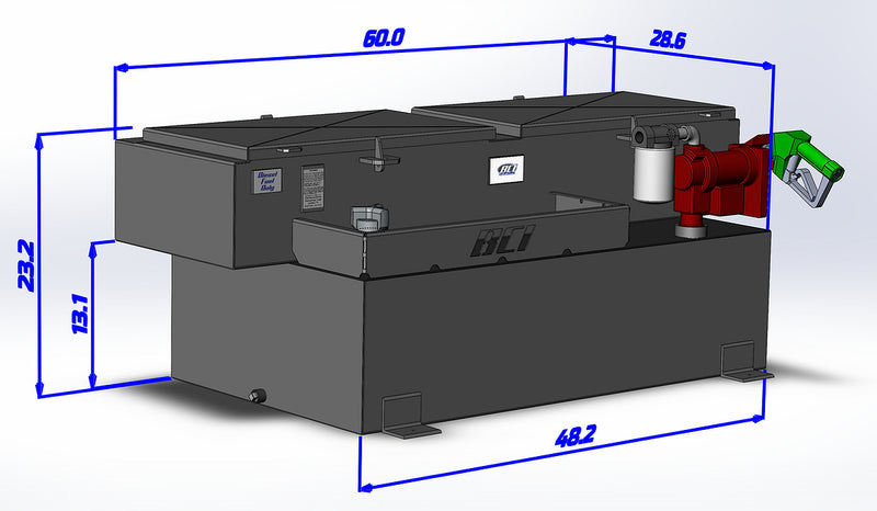 BCI FTB70-10M Short Bed Tank Toolbox Combo