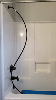 Fol-Da-Tank DA-TUB-TANK for Drinkable Water  cable attached to shower stem and to the da-tub-tank