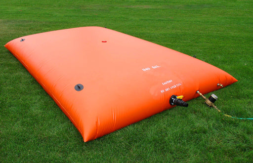 Fol-Da-Tank Gray Water Collapsible Pillow Tank showng air pressure testing