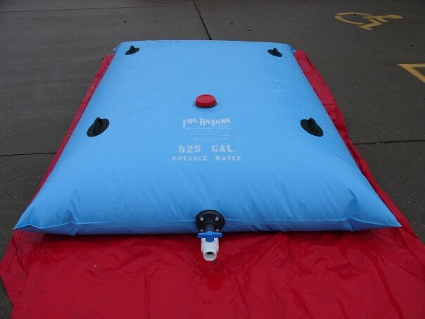 Fol-Da-Tank Potable Water Collapsible Pillow Tank  525 Gal shown