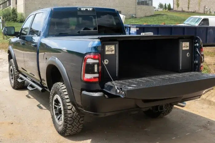 Fuelbox All Drawer Tool Box on truck bed under tonneau cover