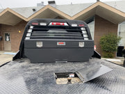 Fuelbox Fuel Tank Tool Box Combo on flatbed truck