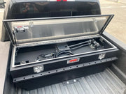 Fuelbox Fuel Tank Tool Box Combo with open lid