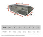 Fuelbox FTC70T under tonneau fuel tank toolbox combo detailed dimensions