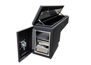 Fuelbox Wheel Well Toolbox opened lids and drawers