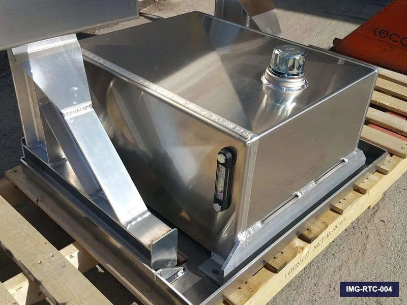 Iconic Semi Headache Rack Hydraulic Tank closeup of tank