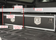 Mobile Strong HDP Truck Box with bed slide and dimensions