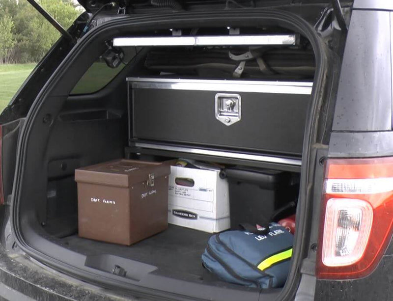 Mobile Strong SUV Storage Drawer for Ford Interceptor closeup
