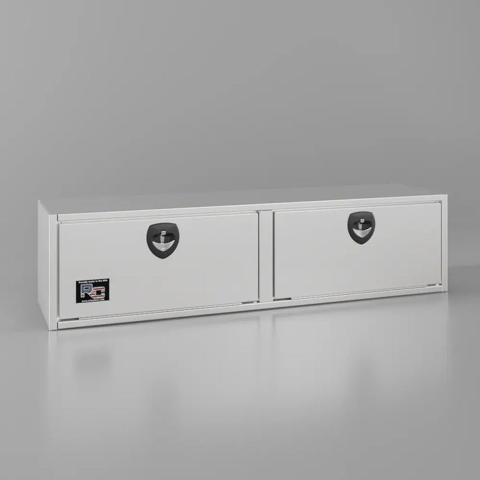 RC Industries Top Flush Mount Drop Down Tool Box Double Door White