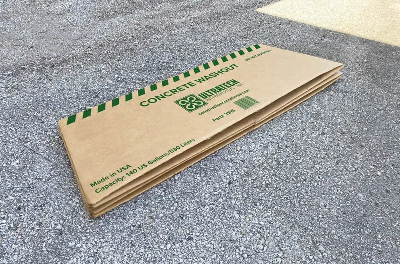 Ultra Concrete Washout Economy Model folded box