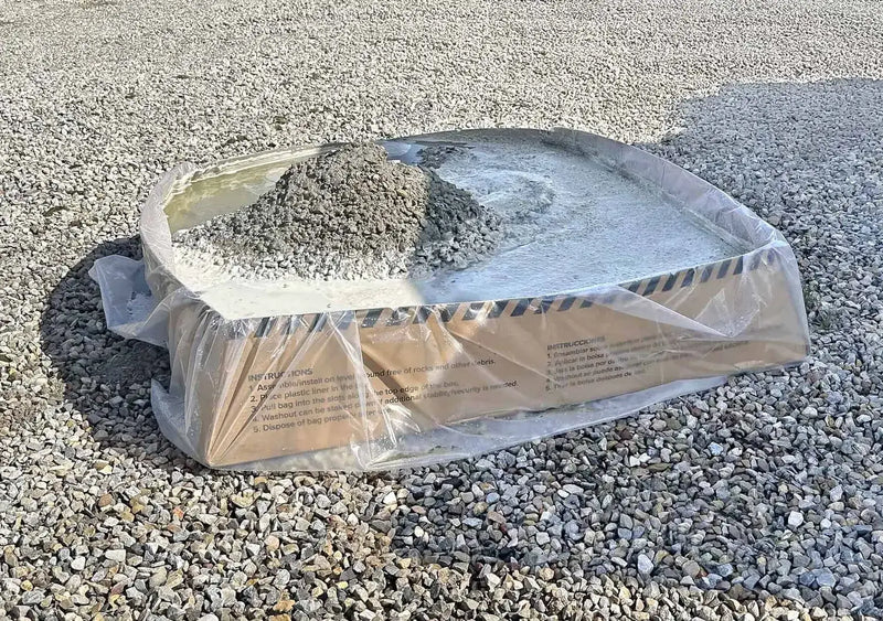 Ultra Concrete Washout Economy Model with dried concrete