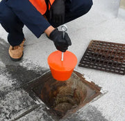Ultra Drain Plug above drain