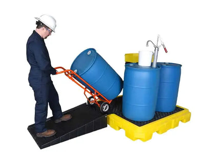 Ultra Drum Spill Pallet Plus Model P4 with ramp