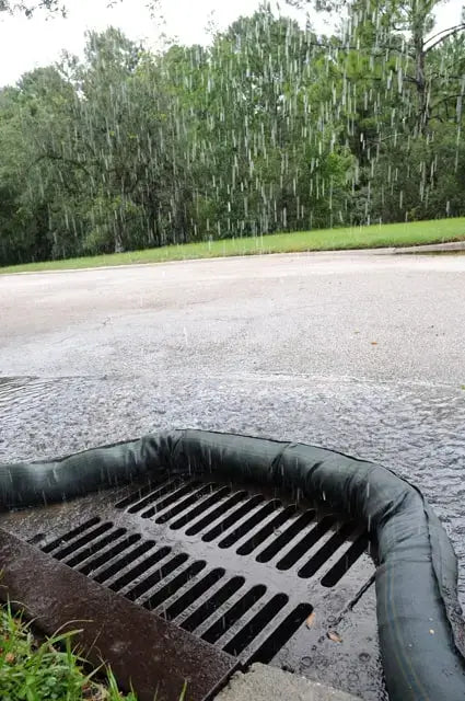 Ultra Filter Sock on raining drain 