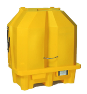 Ultra Hard Top Spill Pallet P2 Gullwing behind