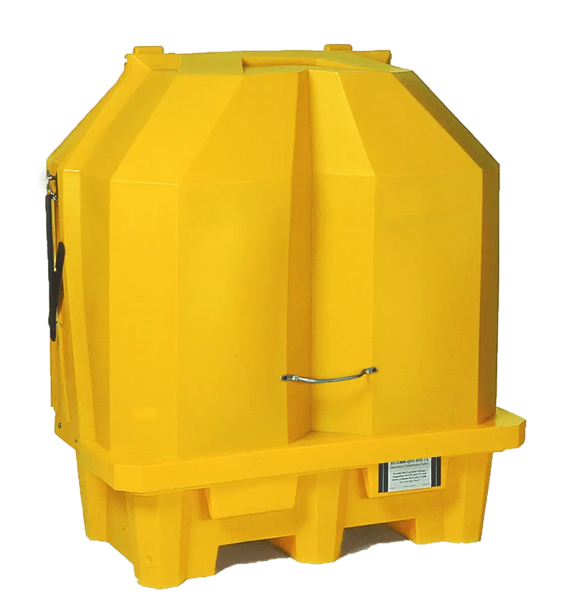 Ultra Hard Top Spill Pallet P2 Gullwing behind