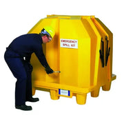 Ultra Hard Top Spill Pallet P2 Gullwing closed