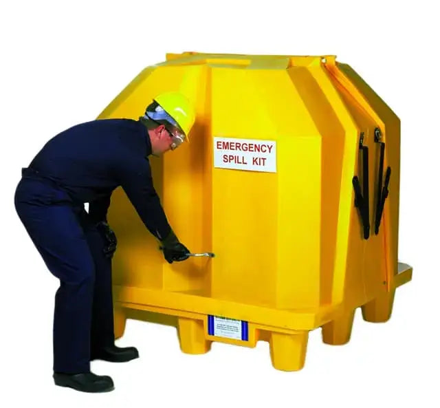 Ultra Hard Top Spill Pallet P2 Gullwing closed