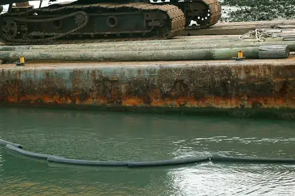 Ultra Oil Filter Boom near military vehicle