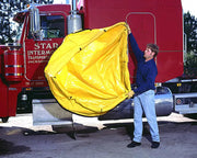 Ultra Pop Up Pool being unrolled