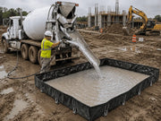 Ultra Concrete Washout Berm RPE Model concrete poured from truck
