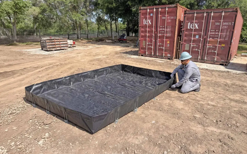 Ultra Concrete Washout Berm RPE Model on construction site