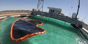 Ultra Oil Boom Rapid Model contained oil in ocean