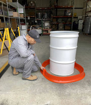Ultra Spill Berm Plus connecting to oil drum