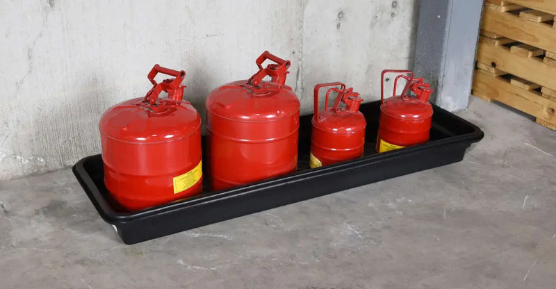 Ultra Utility Tray with gas cans