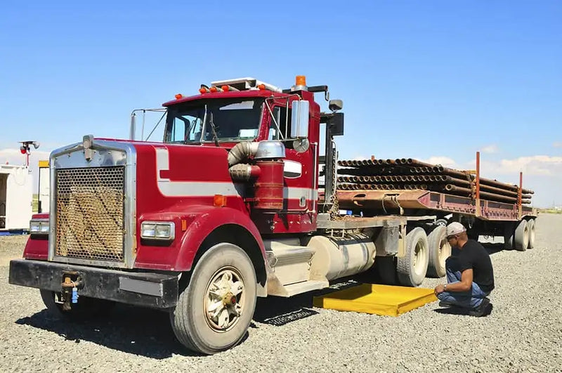 Ultra Utility Tray Flexible Model catching leaks under truck