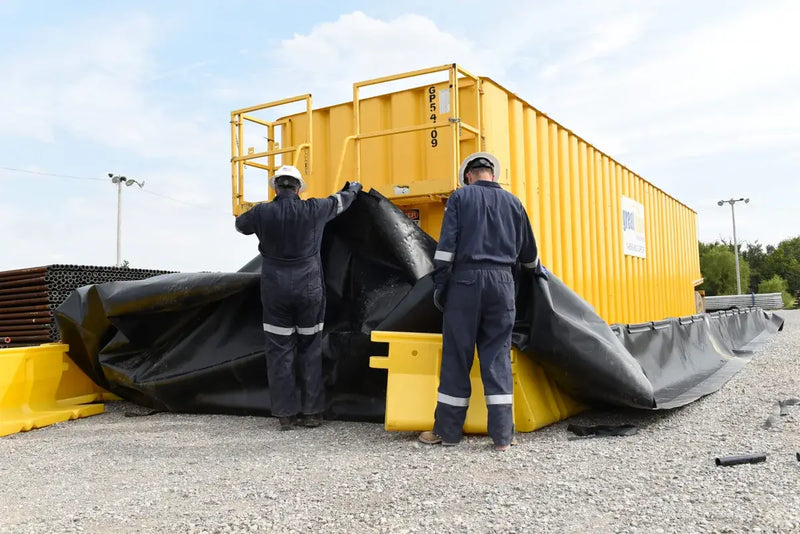 Ultratech M2 Containment Wall securing back wall