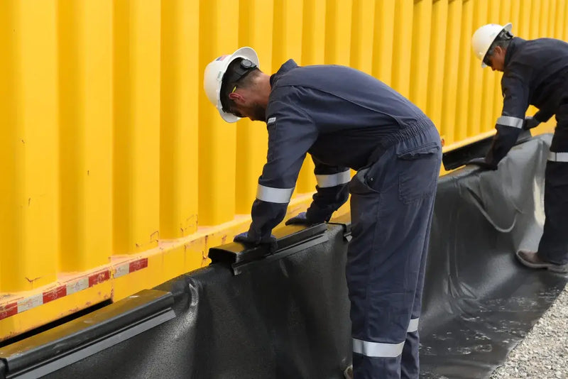 Ultratech M2 Containment Wall securing sidewalls